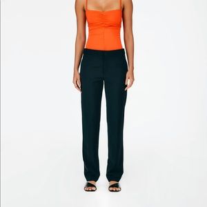 Tibi // NWT Tropical Wool Elfie Trouser, Black